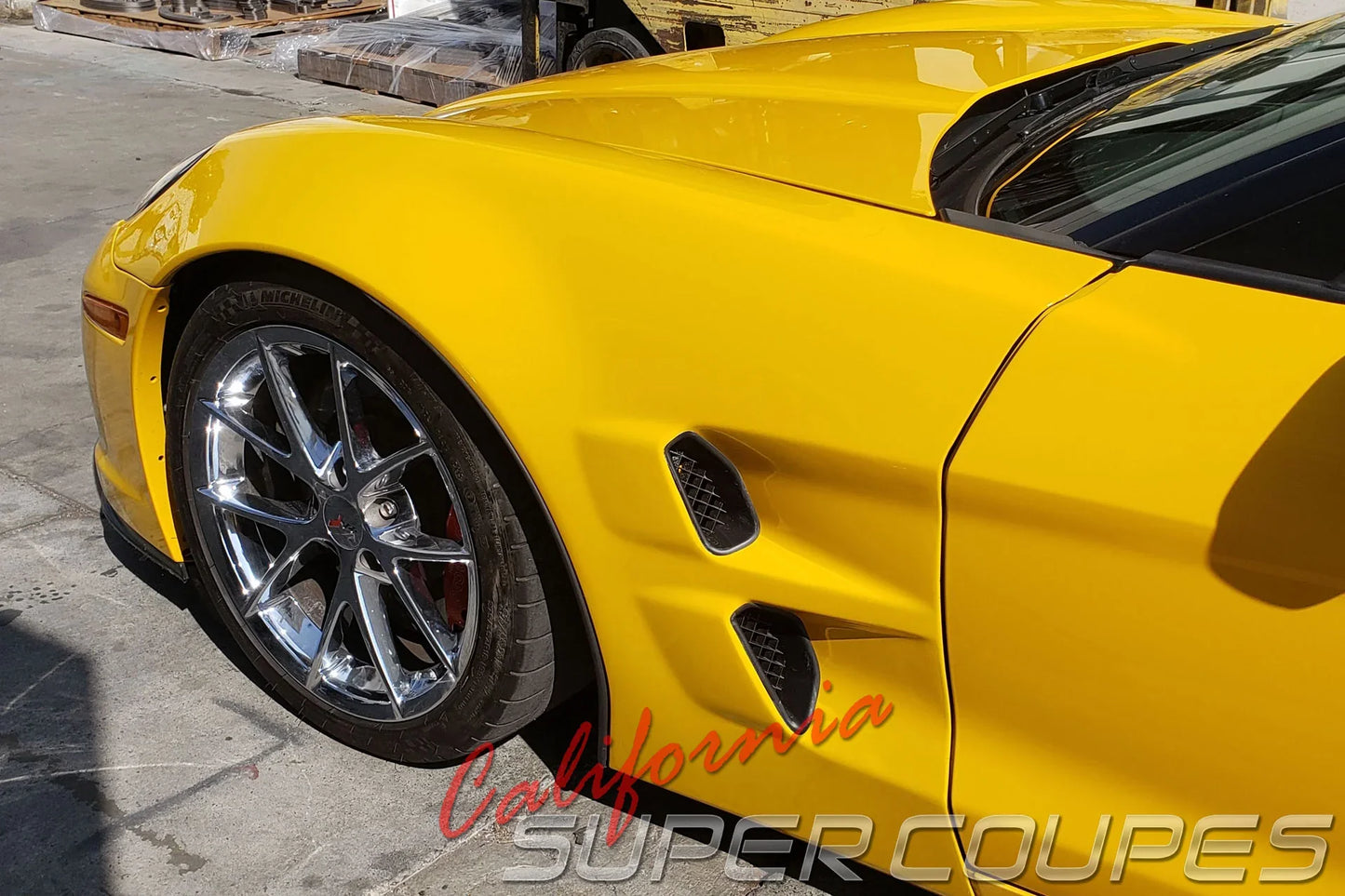 Chevrolet Corvette C6 Front Fenders ZLR Wide ZR1 Style w/ Liners