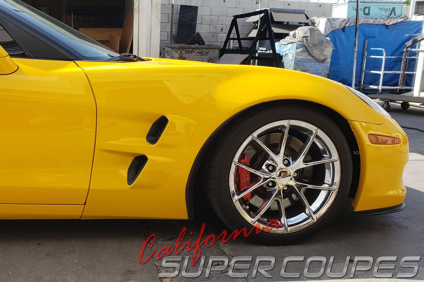 Chevrolet Corvette C6 Front Fenders ZLR Wide ZR1 Style w/ Liners