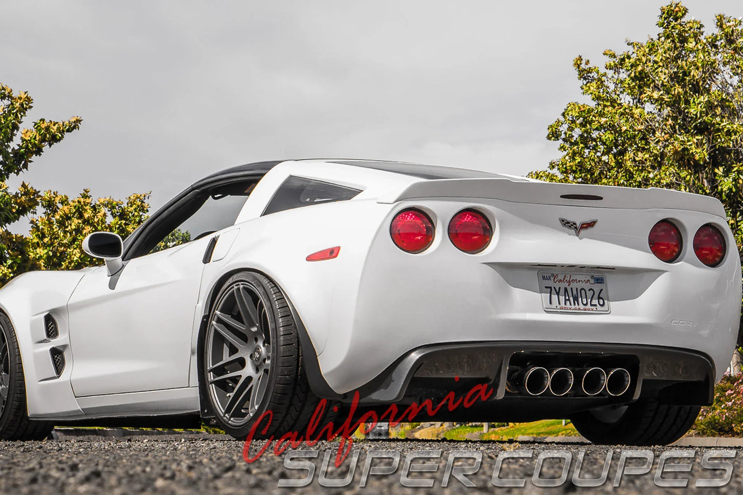 Exhaust Diffuser V2 (Use with stock 4 Exhaust Tips) for Chevrolet Corvette C6