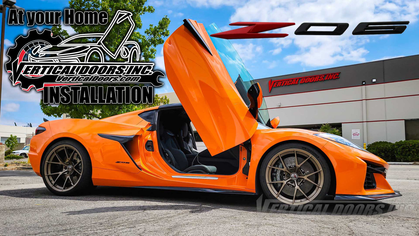 Vertical doors kit compatible Chevrolet Corvette C8 Z06 2023-2024 + At your Home Installation