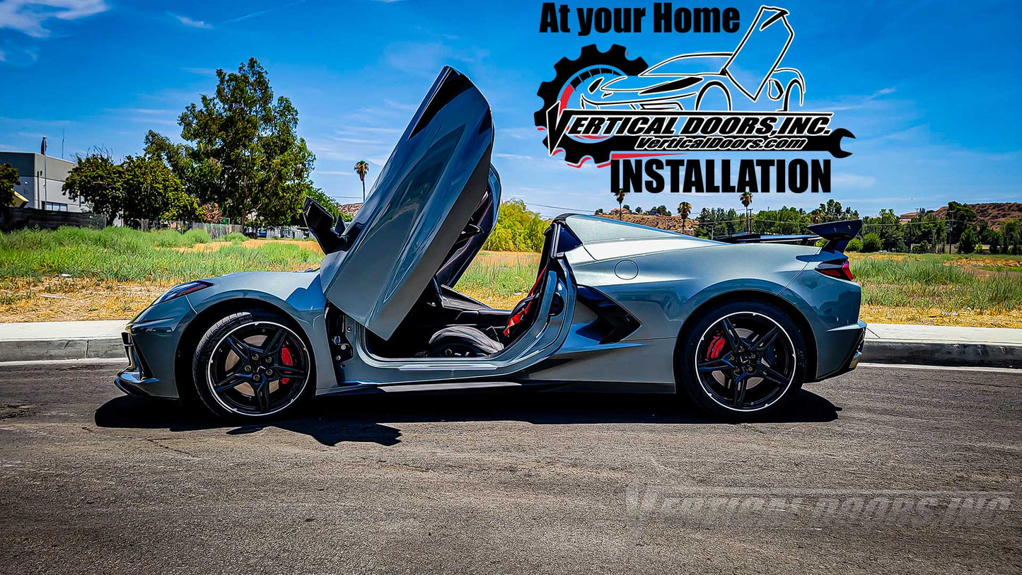 Vertical doors kit compatible Chevrolet Corvette C8 2020-2024 + At your Home Installation